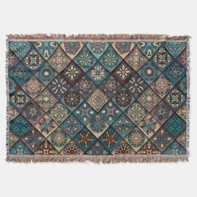 Cobertor Excelente Design de Mosaico marroquino para Elegan (Frente)