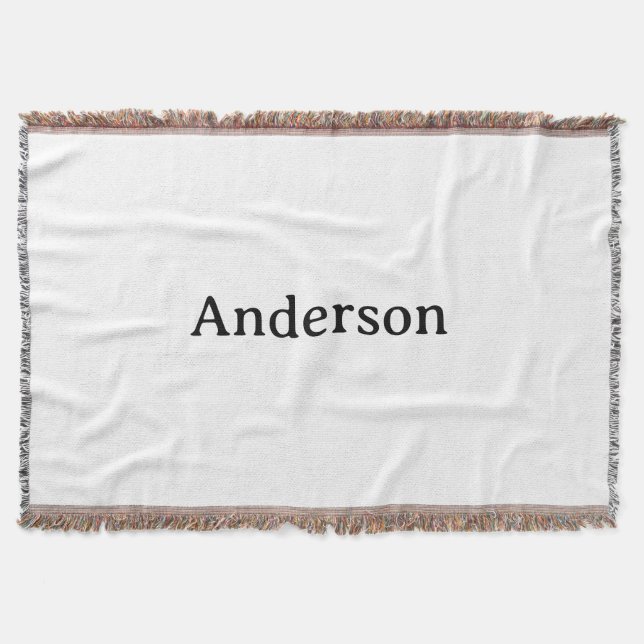 Cobertor Excluir Texto Substituir Próprio Design 54" x 38" (Frente)