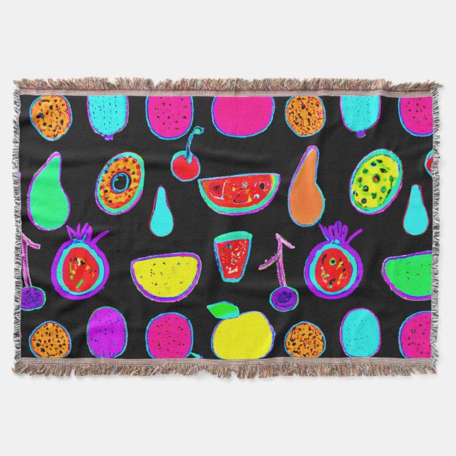 Cobertor Explosão de brilho tropical (Frente)