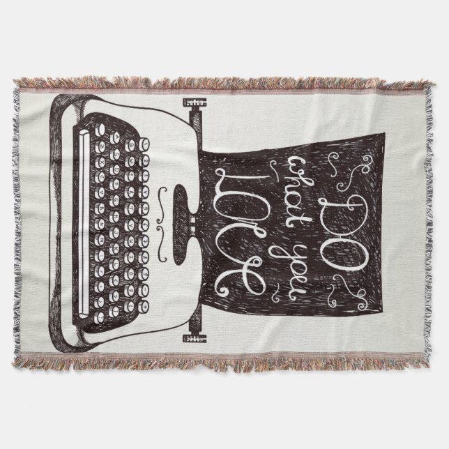 Cobertor Faça o que você ama (Frente)