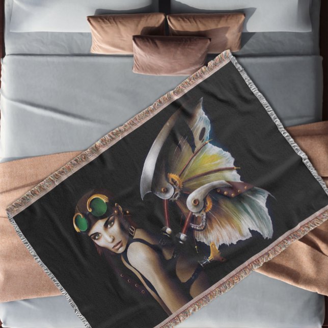 Cobertor fada mecânica steampunk (Criador carregado)