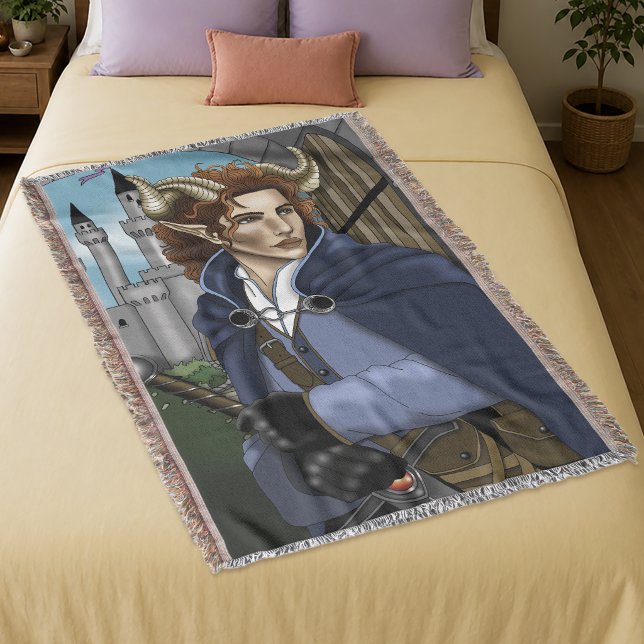 Cobertor Fae Fã com Chifres Fantasia  (Criador carregado)