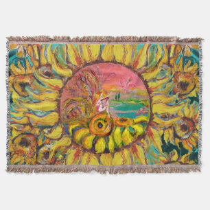 Cobertor FAIRY OF SFLOWERS JOGANDO LYRA Fantasy Floral