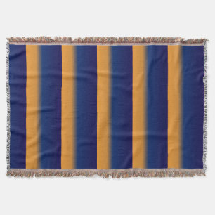 Cobertor Faixa Azul e Laranja