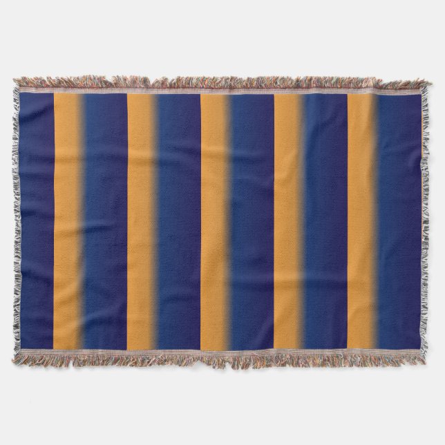 Cobertor Faixa Azul e Laranja (Frente)