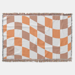 Cobertor Fall Checkered Fringe Throw Blanket