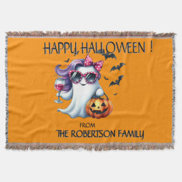 Cobertor Fantasma Feminino Assustador de Halloween
