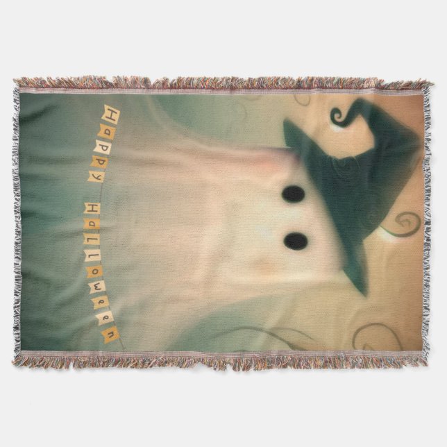 Cobertor Fantasma/Halloween/whimsical/fall (Frente)