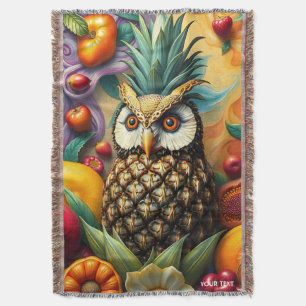 Cobertor Fantasy Cute Serene Pineapple Owl