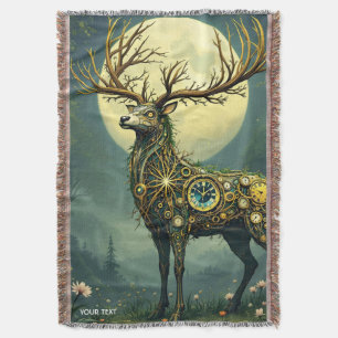 Cobertor Fantasy Cute Steampunk Deer Forest