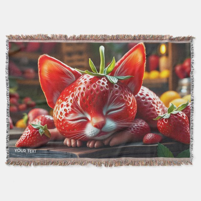 Cobertor Fantasy Cute Strawberry Lovten (Frente)
