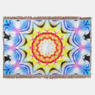 Cobertor Fantasy Priest Mage Magical Vibrant Mandela