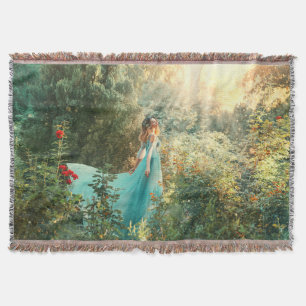Cobertor Fantasy Princess: Summer Nature Vintage.