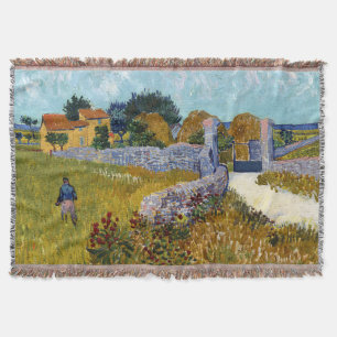 Cobertor Farmhouse in Provence (1888) por Vincent Van Gogh