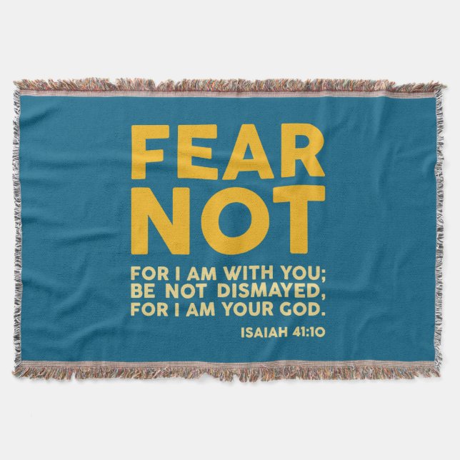 Cobertor Fear not, for I am with you (Frente)