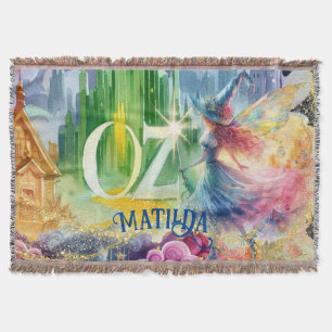 Cobertor Feiticeiro de Oz Birthday Good Witch Custom Decor