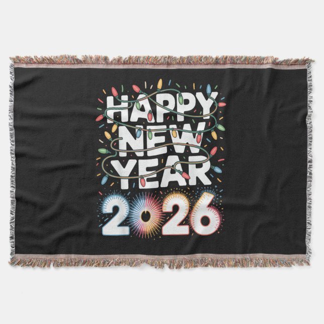 Cobertor Feliz Ano Novo 2026 (Frente)