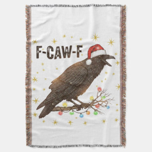 Cobertor Feliz Corvo de Natal Raven F-CAW- F