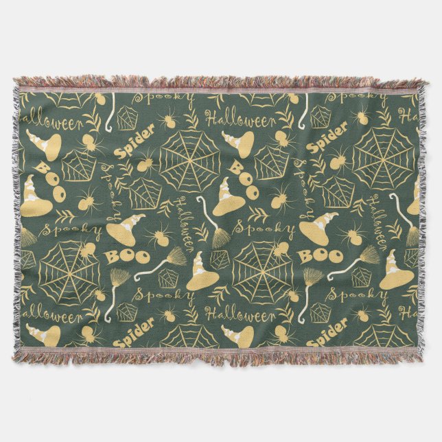 Cobertor Feliz Dia das Bruxas (Frente)