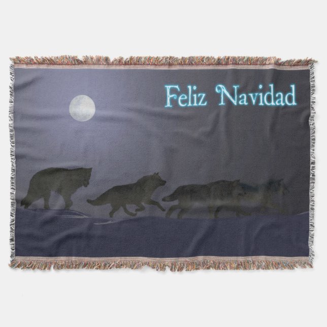 Cobertor Feliz Navidad - Wolfpack (Frente)