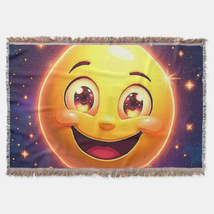 Cobertor Feliz Olhos Cósmicos Emoji