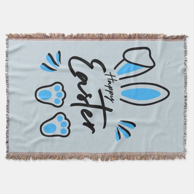 Cobertor Felz pascoa azul (Frente)