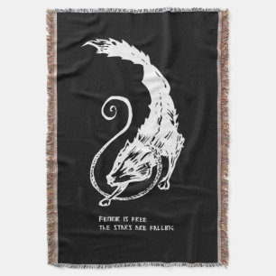 Cobertor Fenrir Fenris é um cão livre mitologia viking nórd