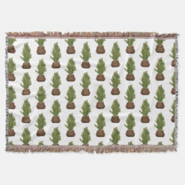 Cobertor Feriado da Árvore de Natal da Moderna Rustic Water