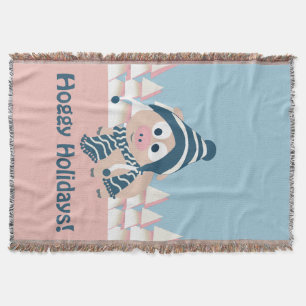 Cobertor Feriados Hoggy! Porco Inverno