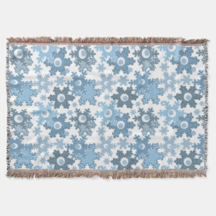 Cobertor Férias de neve festivas de inverno brilhantes