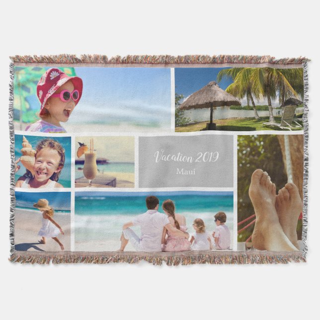 Cobertor Férias Familiares ou Casais 7 Fólios, Prata (Frente)