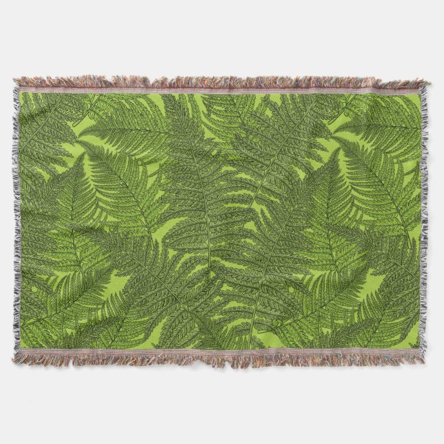 Cobertor Fern em verde (Frente)