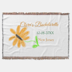 Cobertor Festa de despedida de solteira adicionar nome data