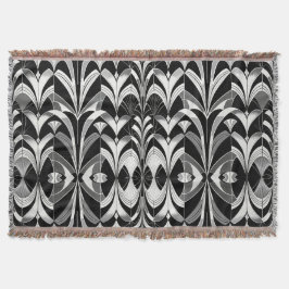 Cobertor Finery Preto e Branco