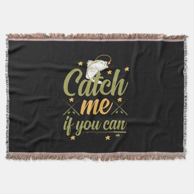 Cobertor Fishing Art Catch Me If You Can (Frente)