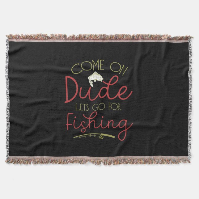 Cobertor Fishing Art Let Go For Fishing (Frente)