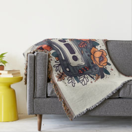 Cobertor Fita Cassete Floral