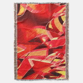 Cobertor Fitas vermelhas raspadas que simulam movimento