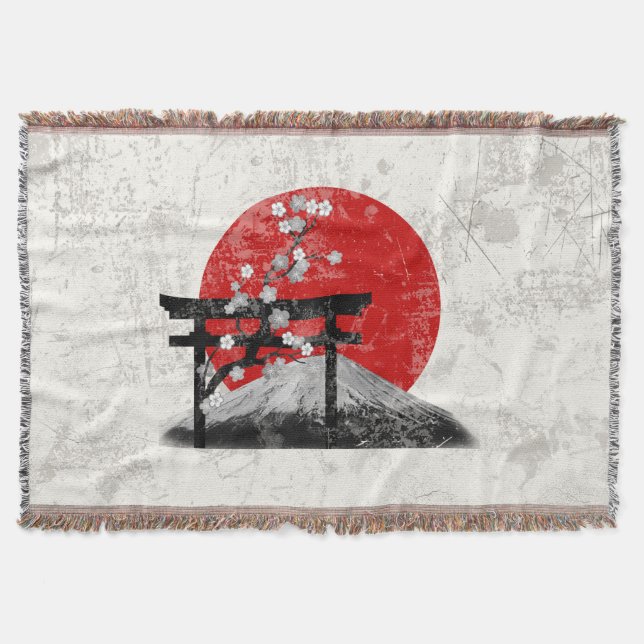 Cobertor Flag e Symbols of Japan ID153 (Frente)