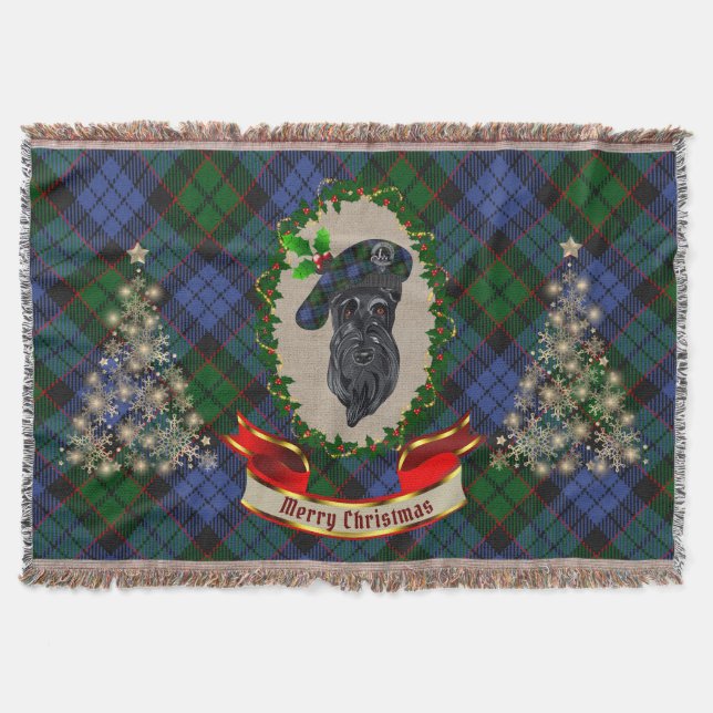 Cobertor Fletcher Scottie Dog Christmas (Frente)
