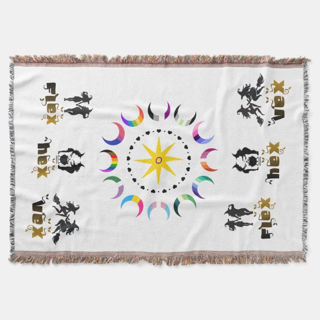 Cobertor Flex. Hex. Vex. Tecido de Oração Ritual de Altar P (Frente)