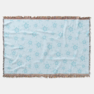 Cobertor Flocos de neve, Azul de gelo, Flocos de neve gelad