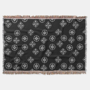 Cobertor Flocos de neve modernos do século médio