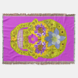 Cobertor Flor - Crânio 3