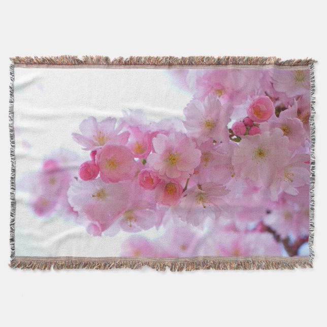 Cobertor Flor de Árvore de Cereja Japonês (Frente)