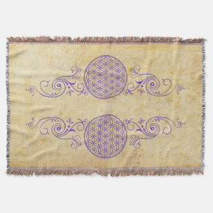 Cobertor Flor de Vida / Blume des Lebens - vintage VI