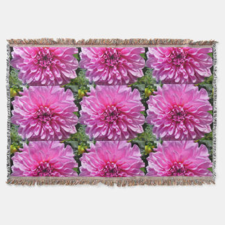 Cobertor Flor Roxo Rosa Dhalia