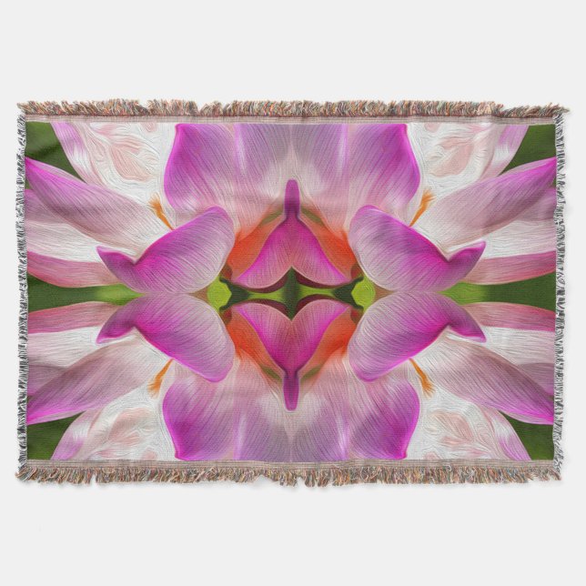 Cobertor FLOR RÚPIDO - Arte Fractal - (Frente)