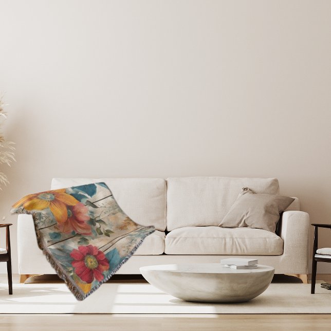 Cobertor Flor Russo Colorida (Criador carregado)