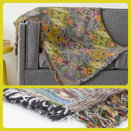 Cobertor Floral Boho Chic Thistel Pastel